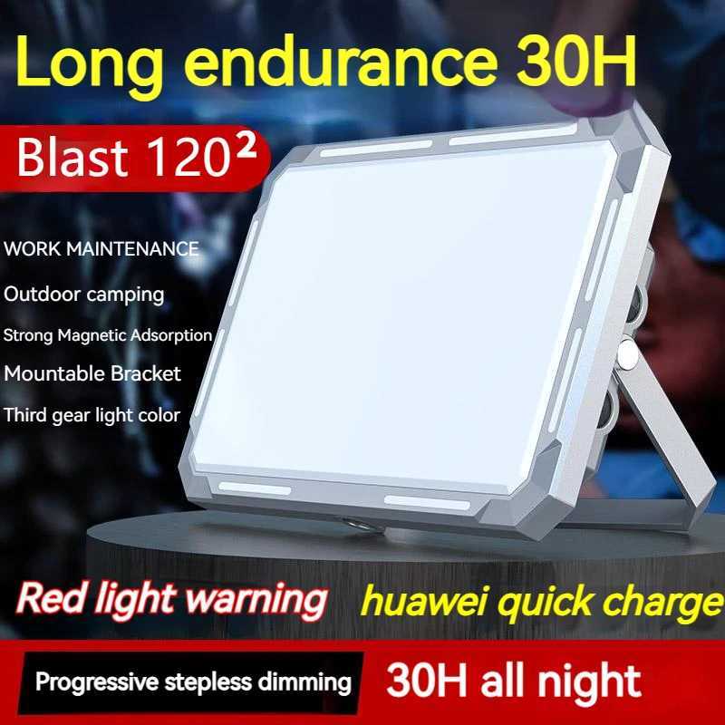 Portable LED Camping Tent Light Rechargeable Searchlight High Power Outdoor Emergency Lighting Waterproof Hanging Night Lamp W250613