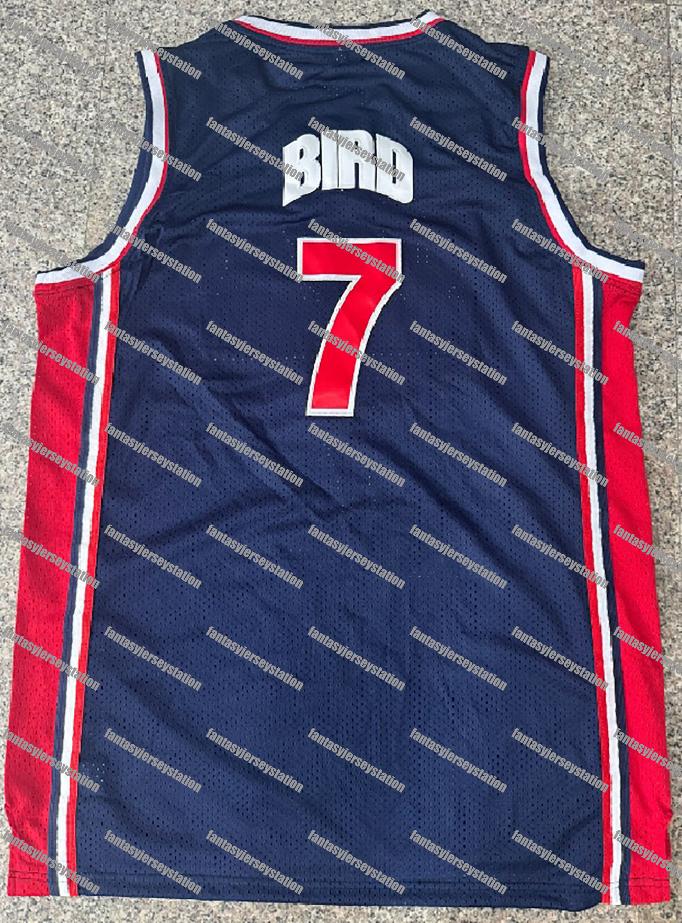 IN STOCK Mens 7 Blue Bird Basketball Jersey - Breathable, Sleeveless Stitched Design, Perfect for Summer Sports & Casual Wear, Basketball Gear, Sports