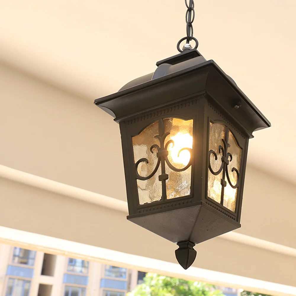 Outdoor Lamp Garden Pendant Lamp Gate Hallway Balcony Hanging Lamp Lantern Waterproof Corridor Aisle Courtyard Ceiling Lamps W250613