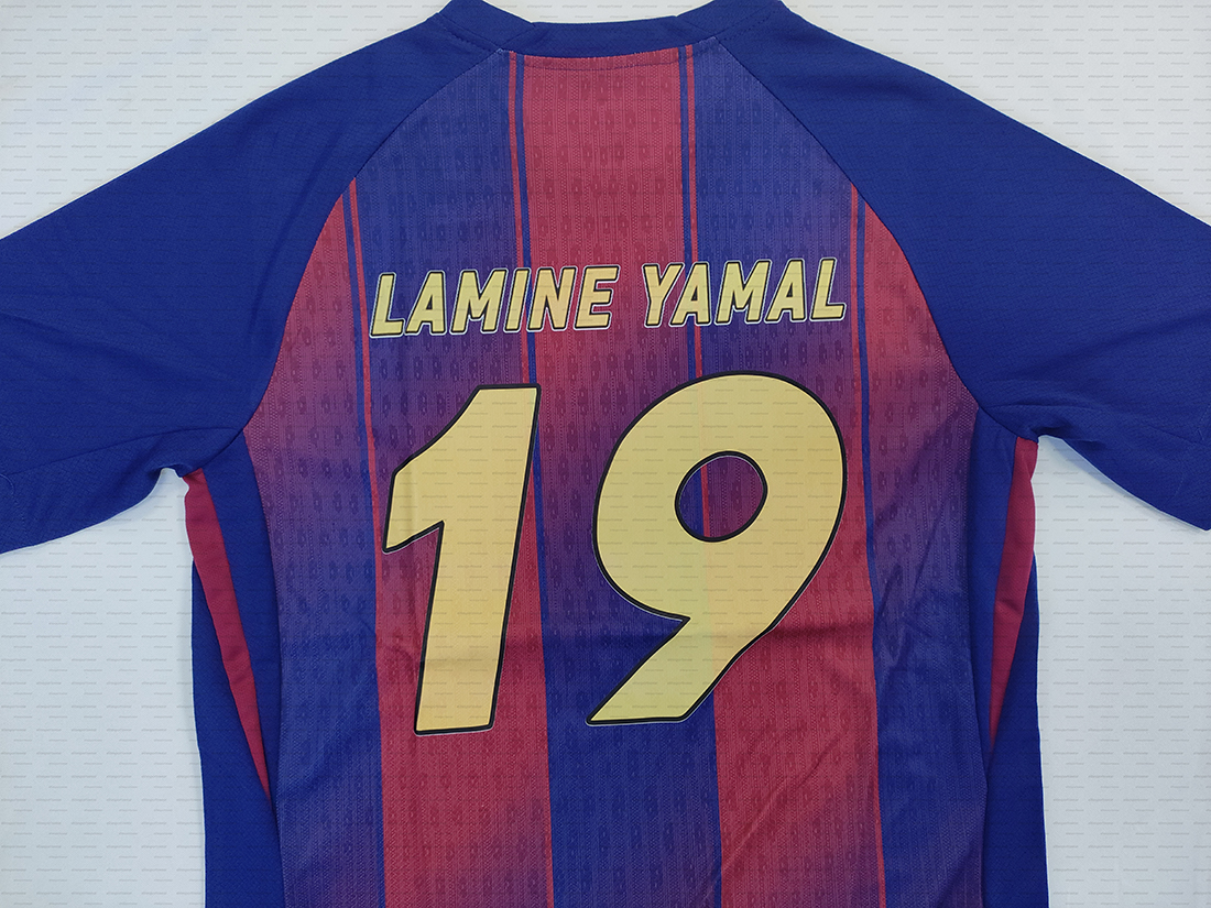 19 LAMINE YAMAL 2024/25 soccer jerseys ERIC BALDE R. ARAUJO LEWANDOWSKI FERMIN Custom