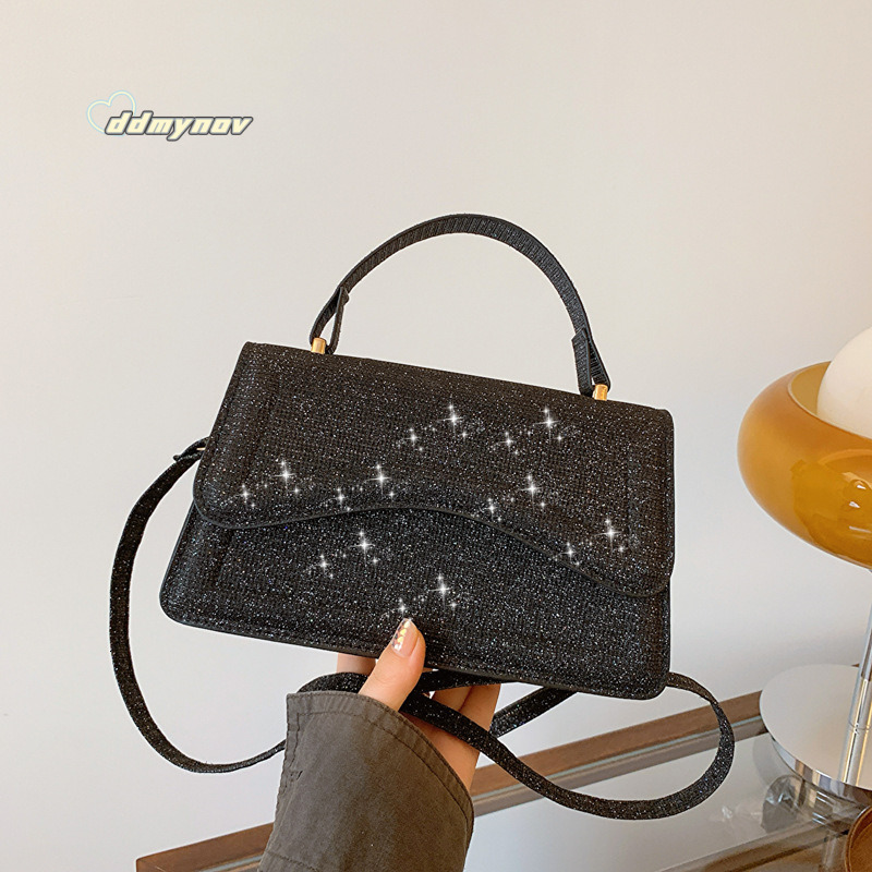 Fashion Sequin Handbag New Versatile Ins Style Niche Crossbody for Women Trendy Stylish Commuter Bag ddmynov