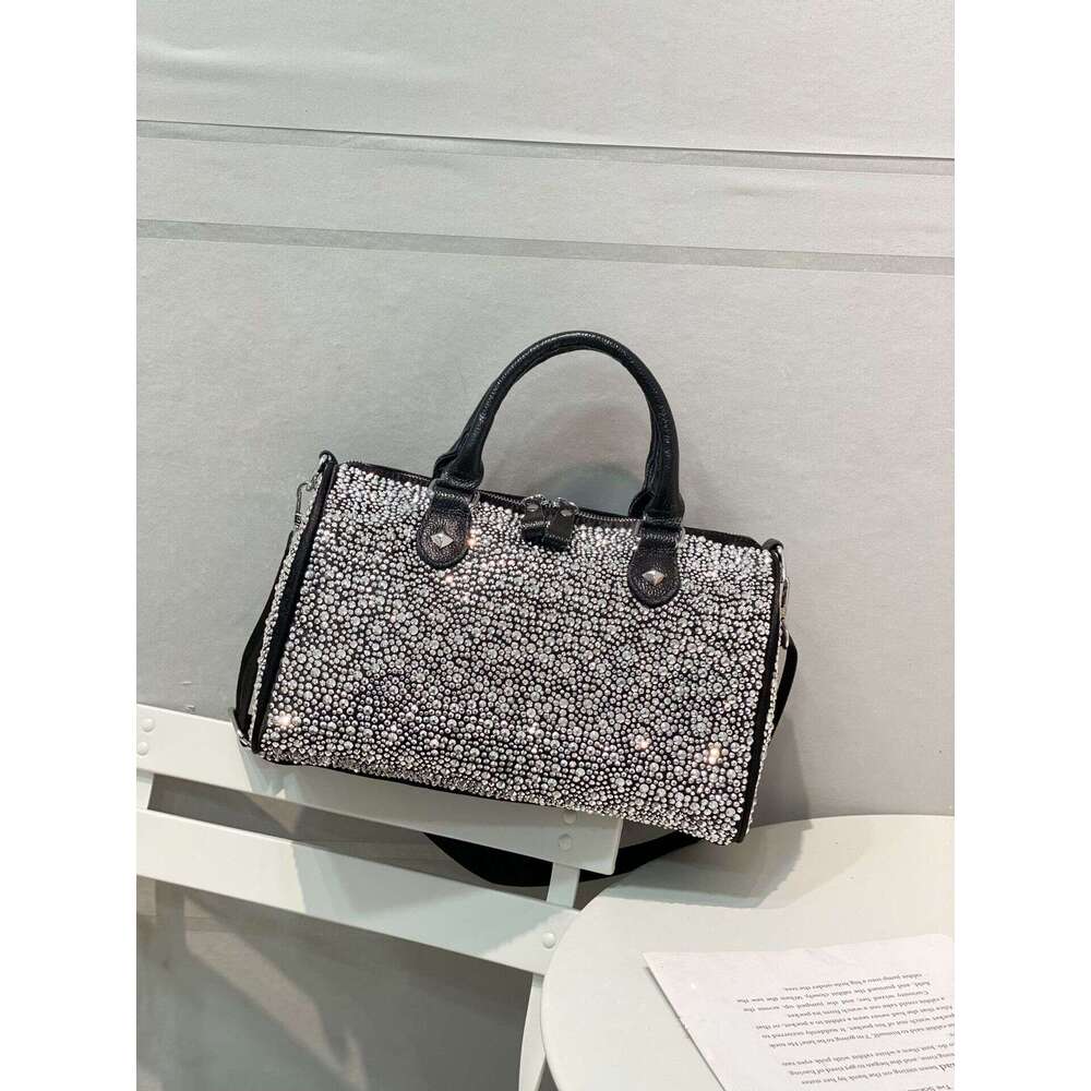 Trendy Rhinestone Sequin New Women's Large Capacity Shoulder Crossbody Bag Casual Versatile Handbag for Women