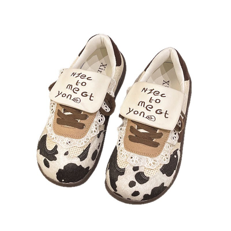 Ddmysports Korean Style Fashion Cute Sweet Puff For Women Summer Breathable Versatile Lightweight Flat Casual German Training Shoes Outdoor Shoes