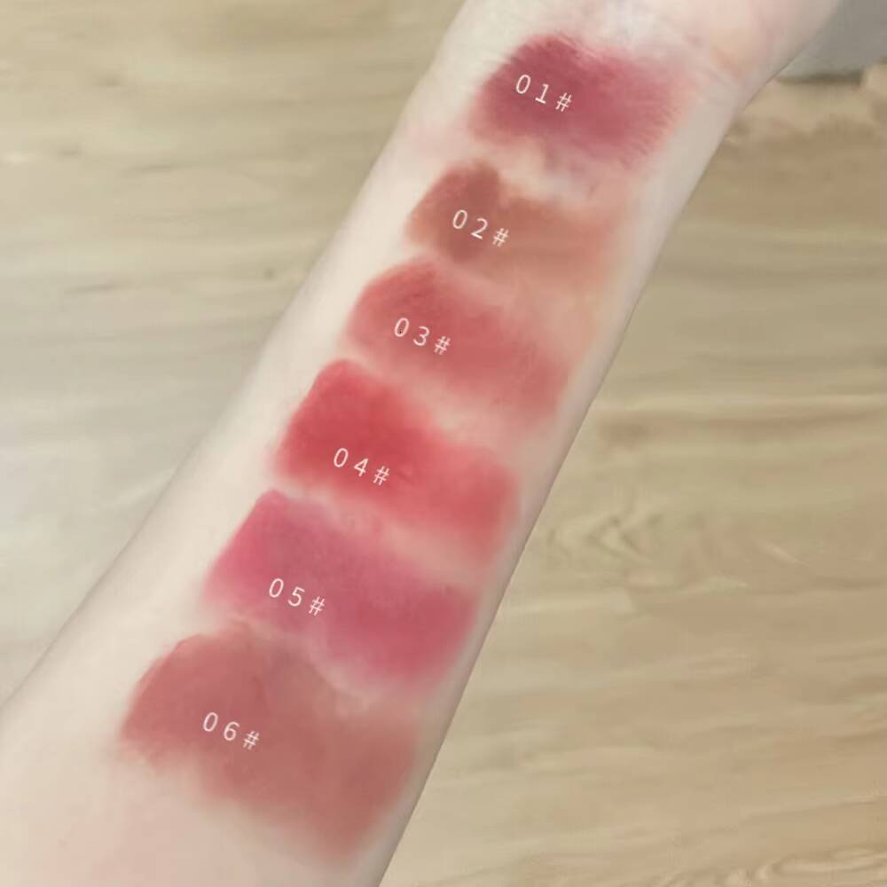 Retro Rose Lipstick Matte Moisturizing Waterproof Sexy Red Tint Pigmnet Fog Mud Lip Balm Slim Tube Beauty Lips Cosmetic happy