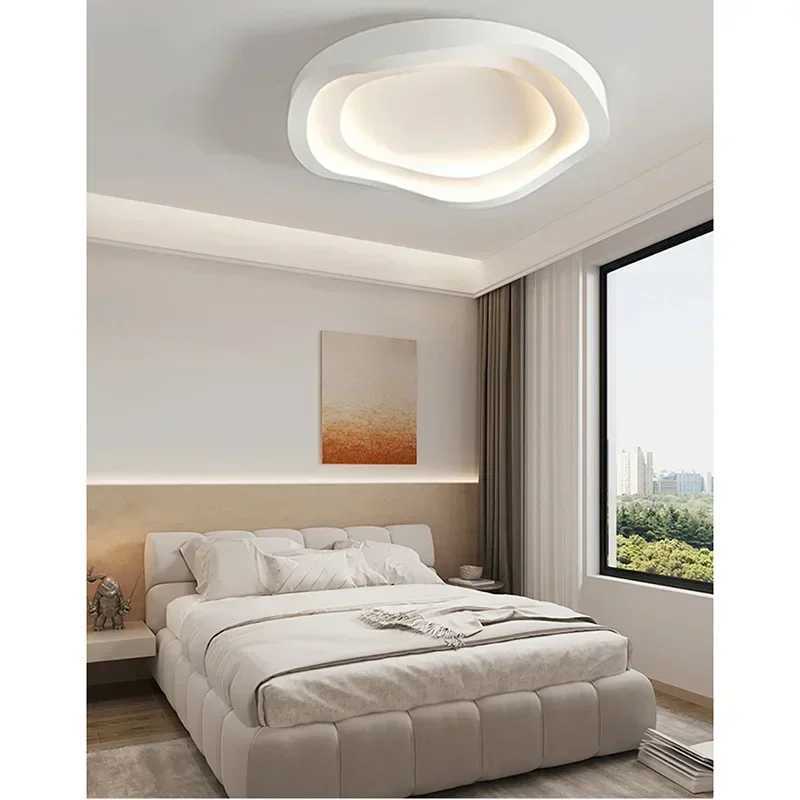 2025 New Minimalist White LED Ceiling Lamps Nordic Modern Home Decor Ceiling Lights Living Dining Room Interior Lighting FixturesXJ2500613