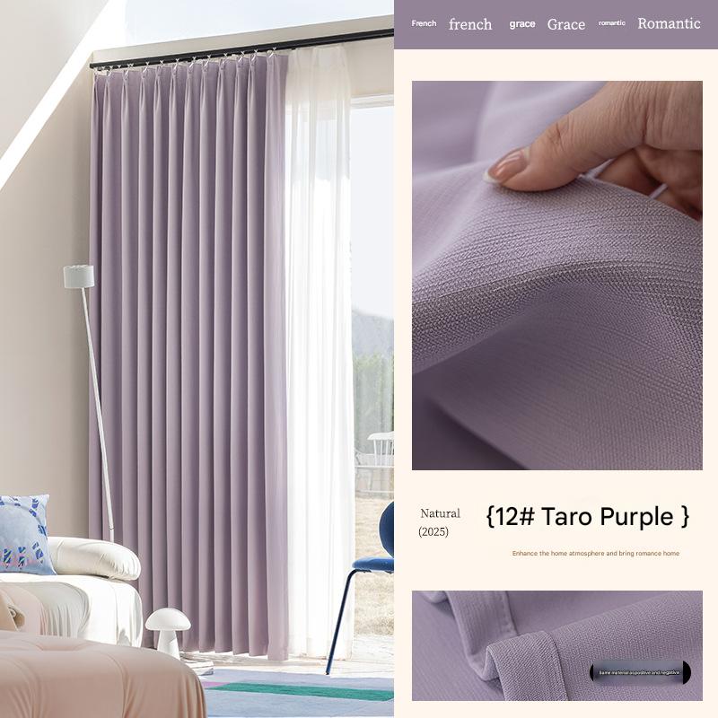 B329 Retro double-sided chenille bedroom full blackout curtains Retro green French medieval style environmentally friendly antibacterial curtain