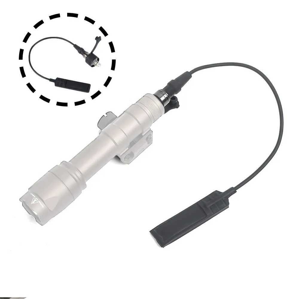 New Tactical M300 M600 Flashlight Remote Pressure Switch Dual Function Control SF Plug Airsoft Hunting Weapon Scout Light SwitchXJ250613