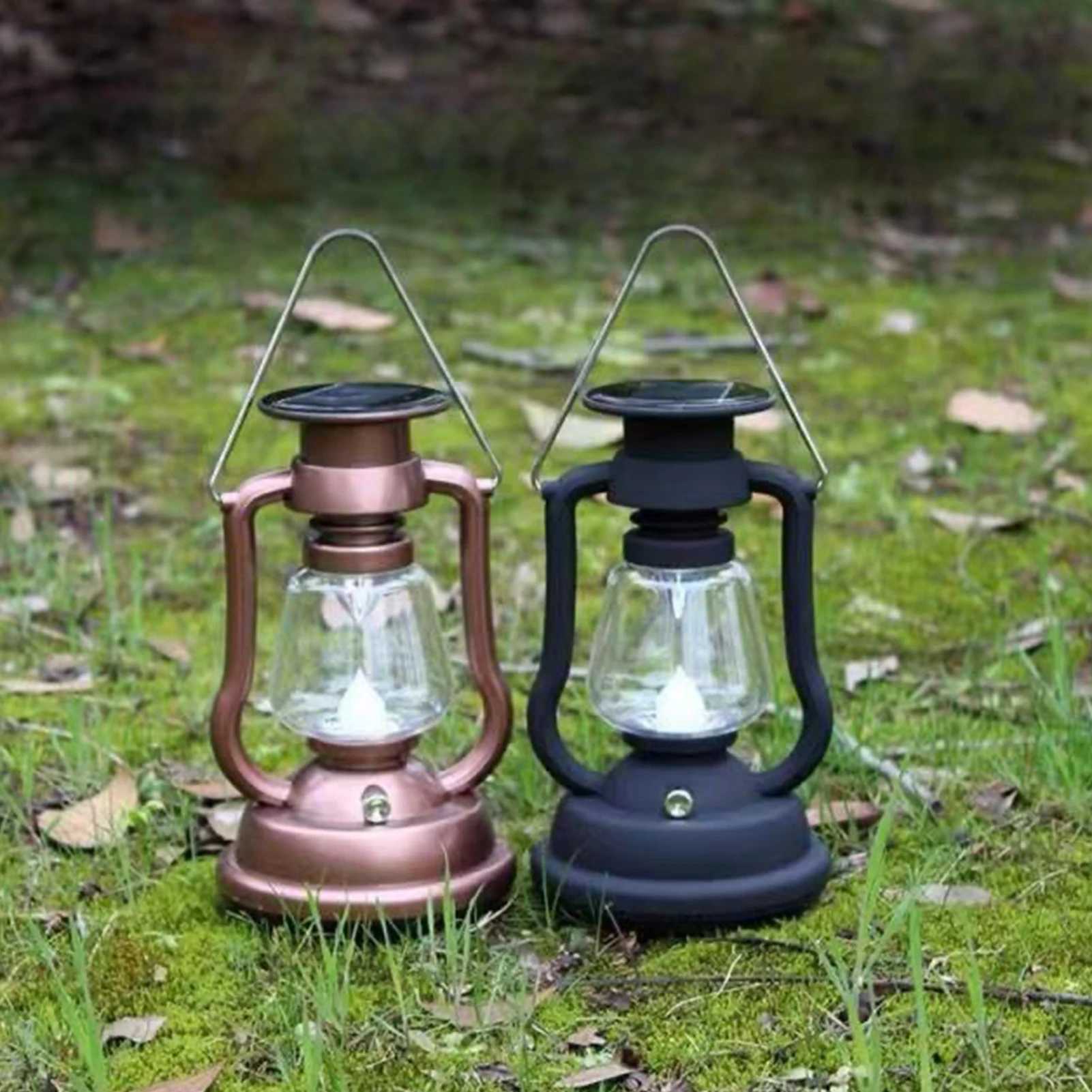 USB Rechargeable Camping Light Portable Hand Crank Generator Camping Tent Light Outdoor Solar Charging Waterproof LED Flashlight W250613