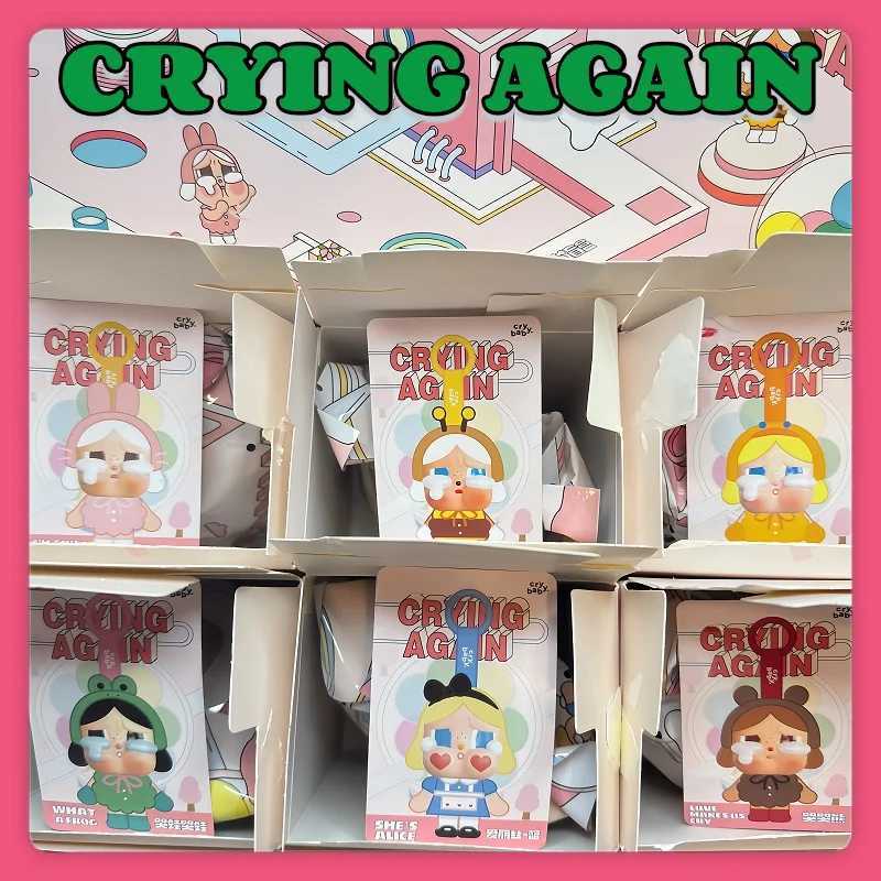 Hot Genuine Crybaby Crying Again Series Blind Box Vinyl Face Doll Pendant Keychains Decoration Mystery Plush Toy Birthday Gift T250614
