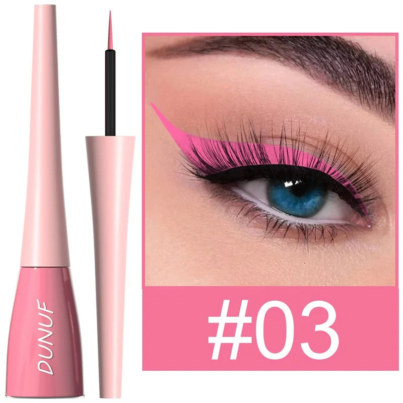 18 Colors Matte Colorful Liquid Eyeliner Pencil Waterproof Lasting Makeup Liquid Eye Liner Blue Green Yellow Eyes Cosmetics Pen 250614