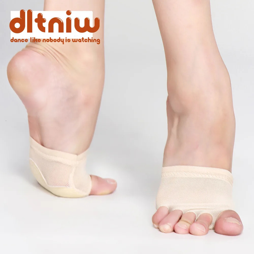 Five Holes Professional Belly Toe Pad Modern Half Lyrical Dance Shoes Sandals Paws Foot Thongs 250613