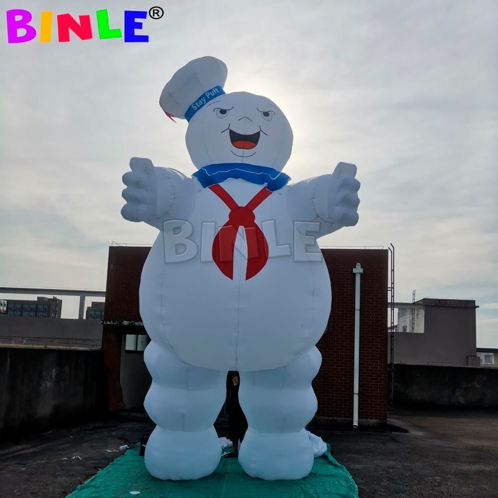 Outdoor activities 10m height (33ft) Giant Inflatable Stay Puft Marshmallow Man Ghostbusters for Halloween Decoration