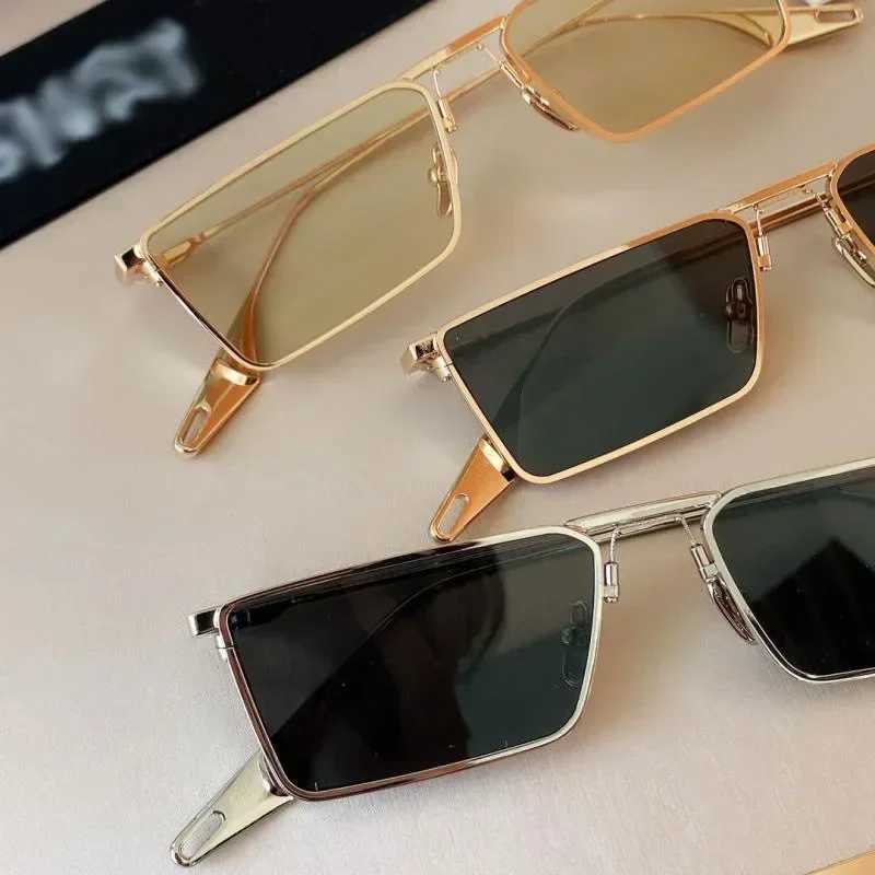 Vintage Narrow Small Sunglasses Women Luxury Brand Metal Frame Sun Glasses Rectangle Driving Eyeglasses Fishing Eyewear Men 2023 Z250614
