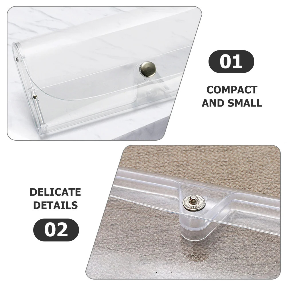 12 Pcs Hard Shell Eyeglass Case Slim Glasses Storage Box Clear Protective Travel Bag For Glasses Case Women Accessories Long 250610