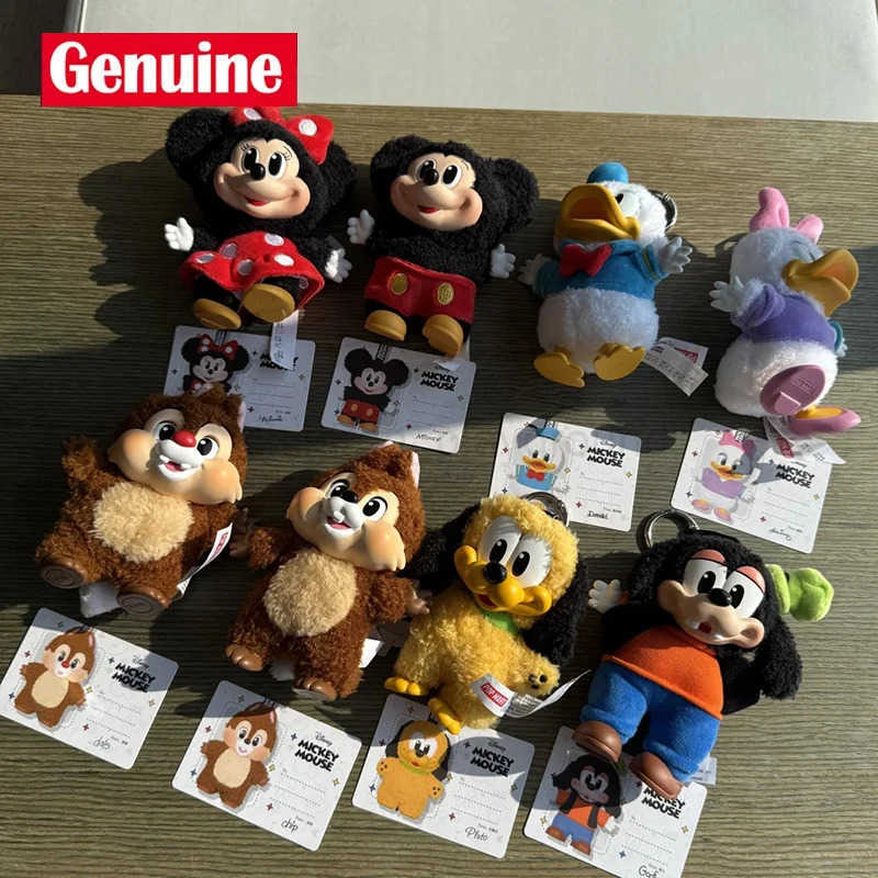 Disney 100% Genuine Disney Spot Mickey Family Cute Together Series Blind Box Pendant Handmade Doll Toy Collection Gift Mystery Box W250701