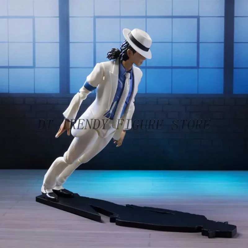 14cm SHF Michael Jackson Action Figure Smooth Criminal Moonwalk PVC Movable Michael Jackson Collection Model Ornament Toys Gifts XJ250614