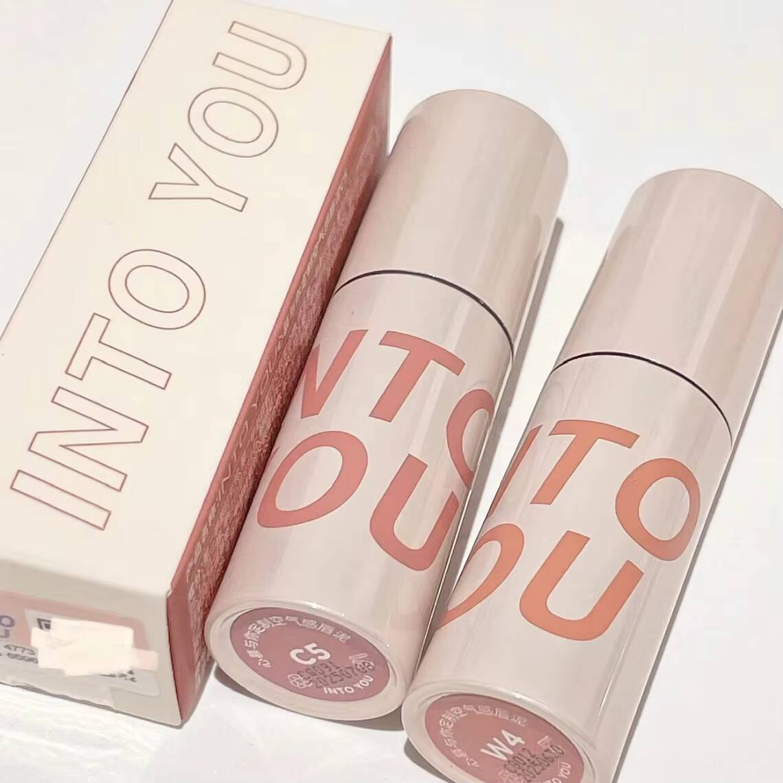 Into You Air Lip Mud Matte Velvet Silk Nude Lipclay Lipstick Durable Bean Paste Intoyou Authentic Minority Female happy
