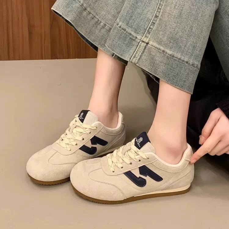 Ddmysports Spring New Women S Versatile Flat Sports Casual White Lightweight German Training Shoes Outdoor Shoes