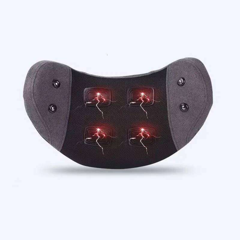 Electric Waist Massager Lumbar Vibration Cushion Relax Relief Pain Heating Health Care Traction Therapy Saude Back Body Massage