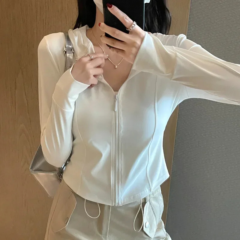 Womens Sports Jacket Hoodie Sunscreen Clothing UV Protection Top Cool Breathable SlimFit Slim Women Y2K Harajuku 250611