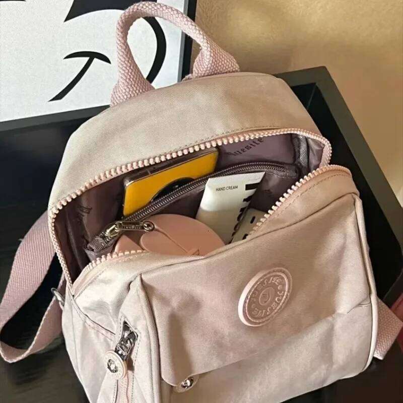Mini Backpack Oxford Cloth Solid Color Backpacks Women Waterproof Fashion Versatile Canvas Package Student Class Vacation Bags