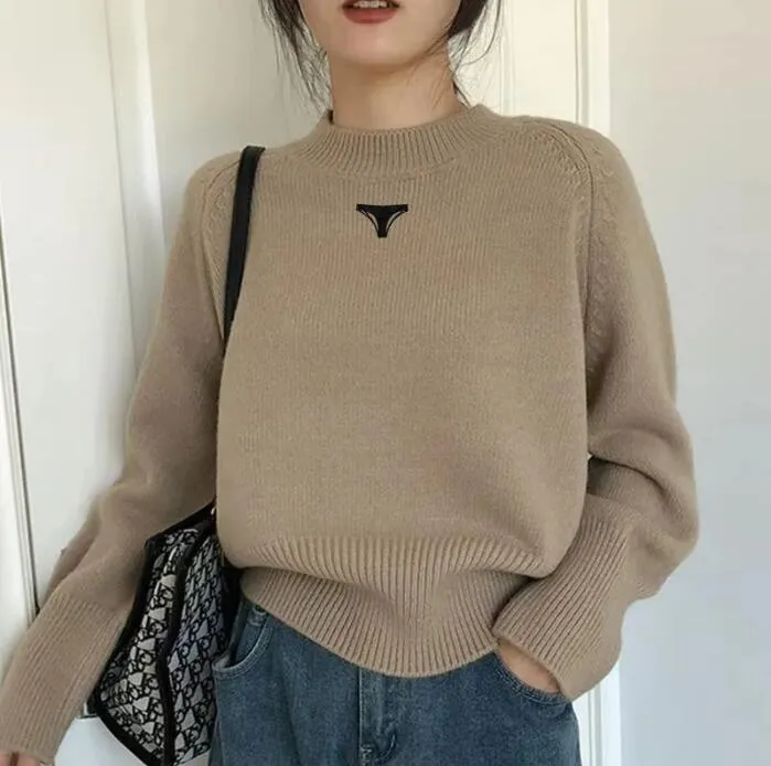 Women's Sweaters Womens T Shirts New Clothes T Shirts Blouse Shirt Designer Woman Knits Shirts Colorful Round Printed Stylist Tees Necks Slim Top Women's Clothing