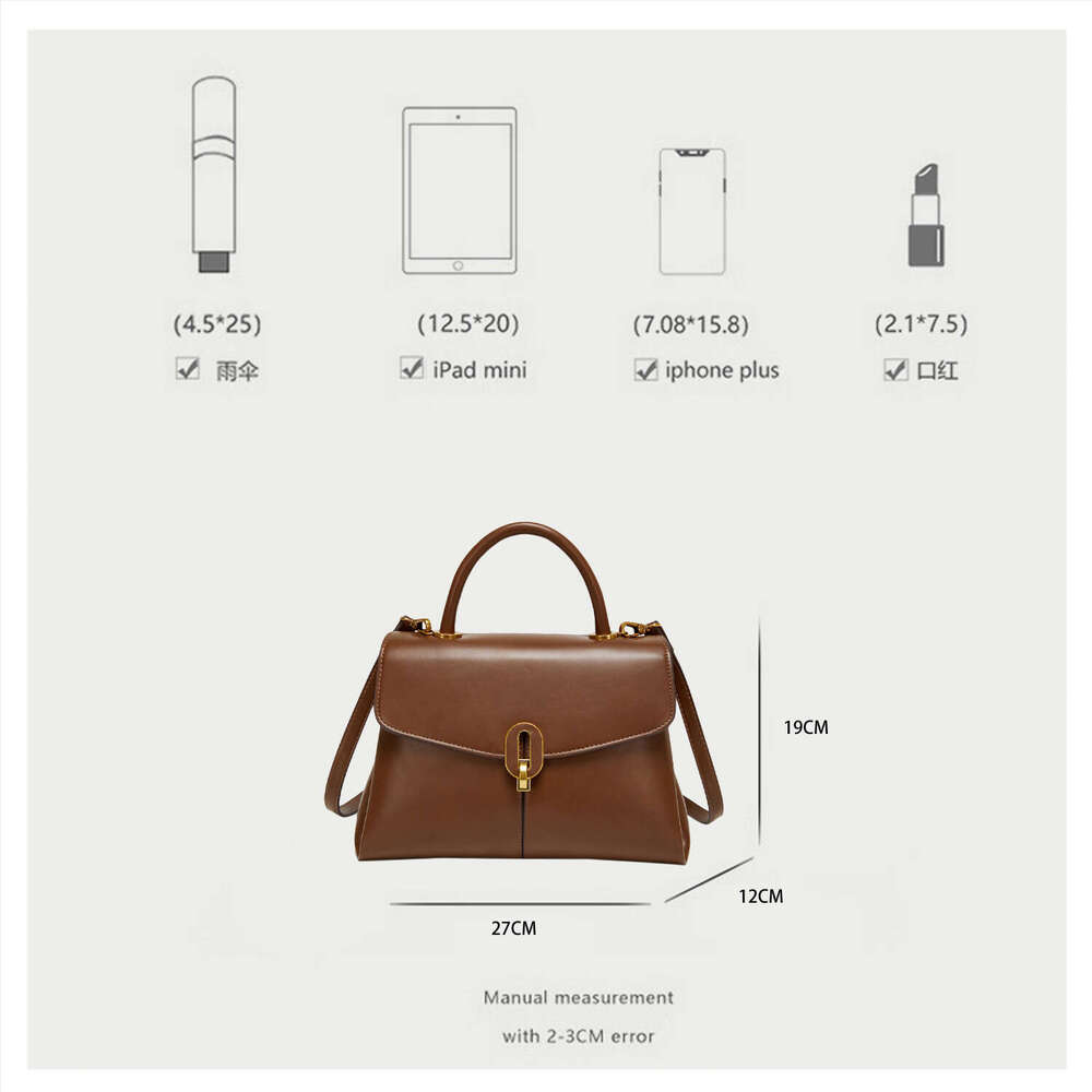 Handbag New Fashion Single Shoulder Niche Design Simple Commuter Versatile Handheld Women's Crossbody Bag