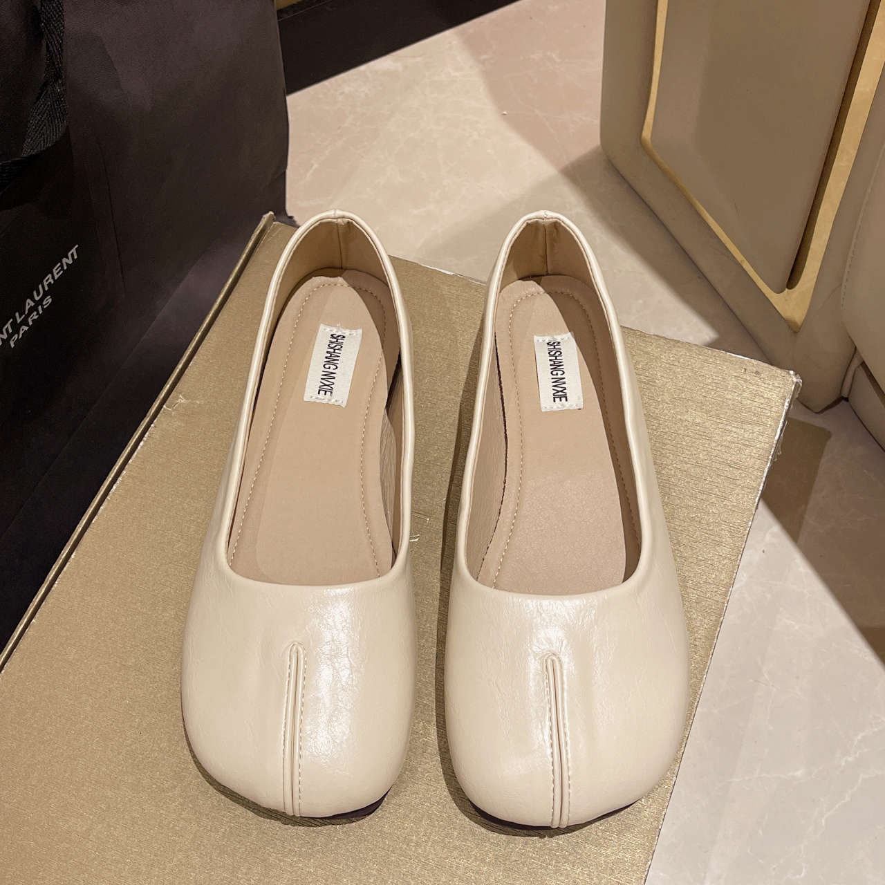 Ddmyoutdoor Ddmyoutdoor Leather Soft Sole Women S Flat Shoes New Korean Style Versatile Fashion Casual Slip On Lazy Loafers Outdoor Outdoor Shoes