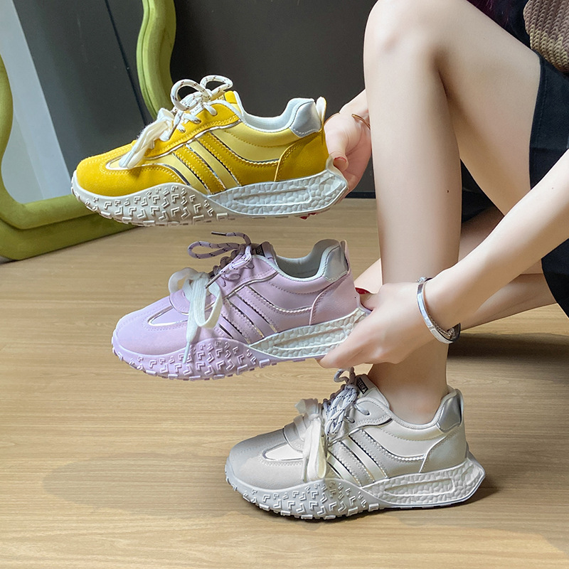 Ddmysports Ins Korean Style New Agan For Women Spring Student Sports Running Casual Thick Sole German Training Shoes W Outdoor Shoes