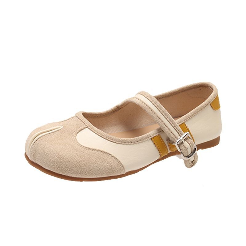 Ddmyoutdoor Design Sense Niche Flat Toe Korean Style Single Women S Spring Summer New French Silver Mary Jane Shoes Outdoor Shoes