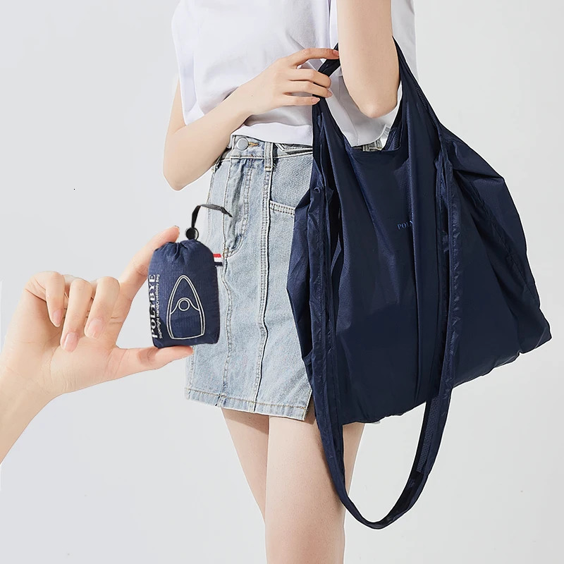 Polybye Super Light Reusable Totebag Eco-friendly Nylon Foldable Shopping Bag Handbag Grocery Bag Lunch Bag Recycle Bag 250610