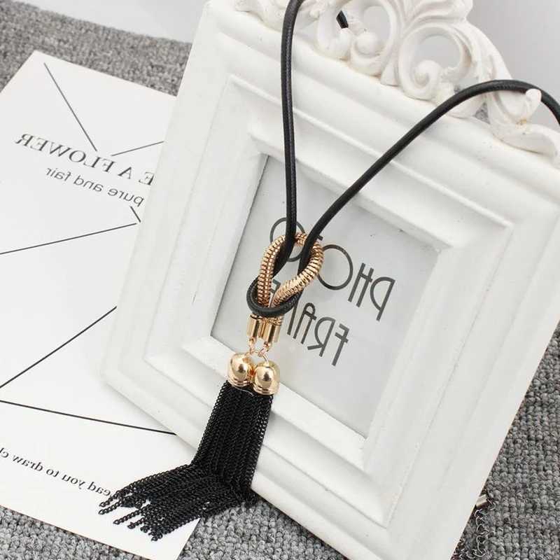 New Arrival Female Pendant Necklace Tassel Long Winter Sweater Chain Necklace for Women Necklaces Wholesale Sales Collar Z250614