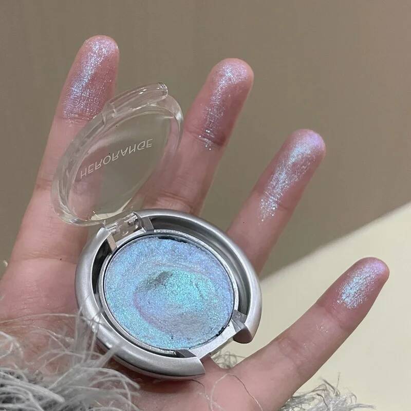 HERORANGE Glowing Charm Monochrome Eyeshadow Palette Pearlescent Explosion Polarized Brightening Silkworm Highlight