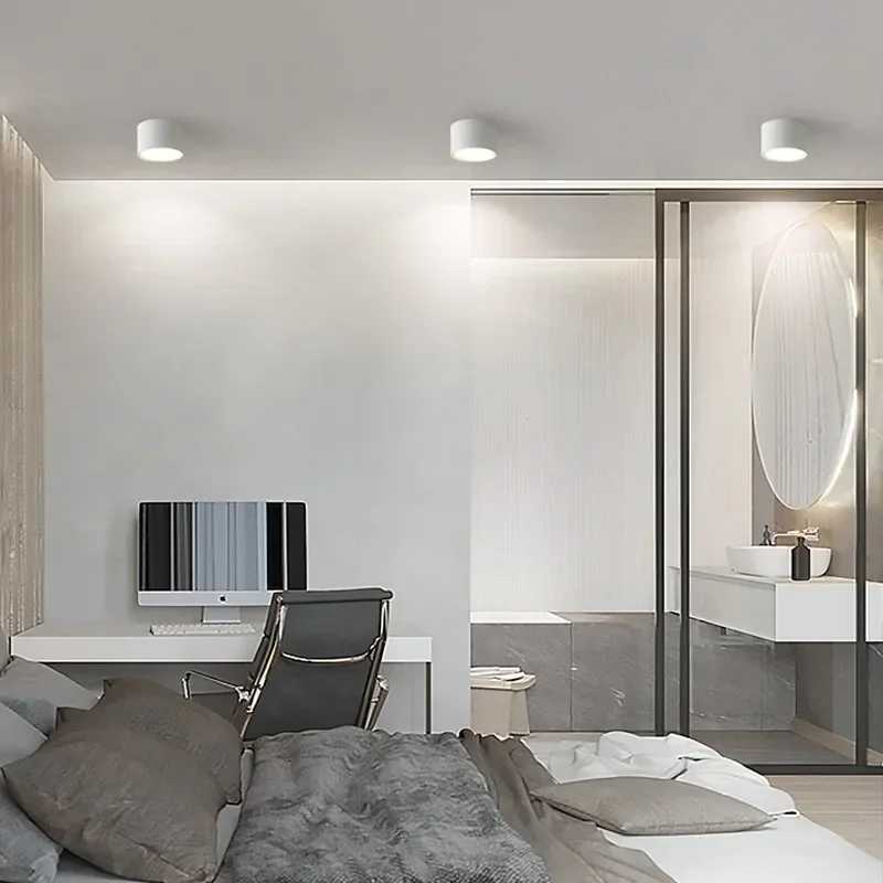 Nordic Round Surface Mounted Downlight LED Small Ceiling Light Spotlight Hallway Entrance Light Aisle Light Indoor Lighting XJ2500613