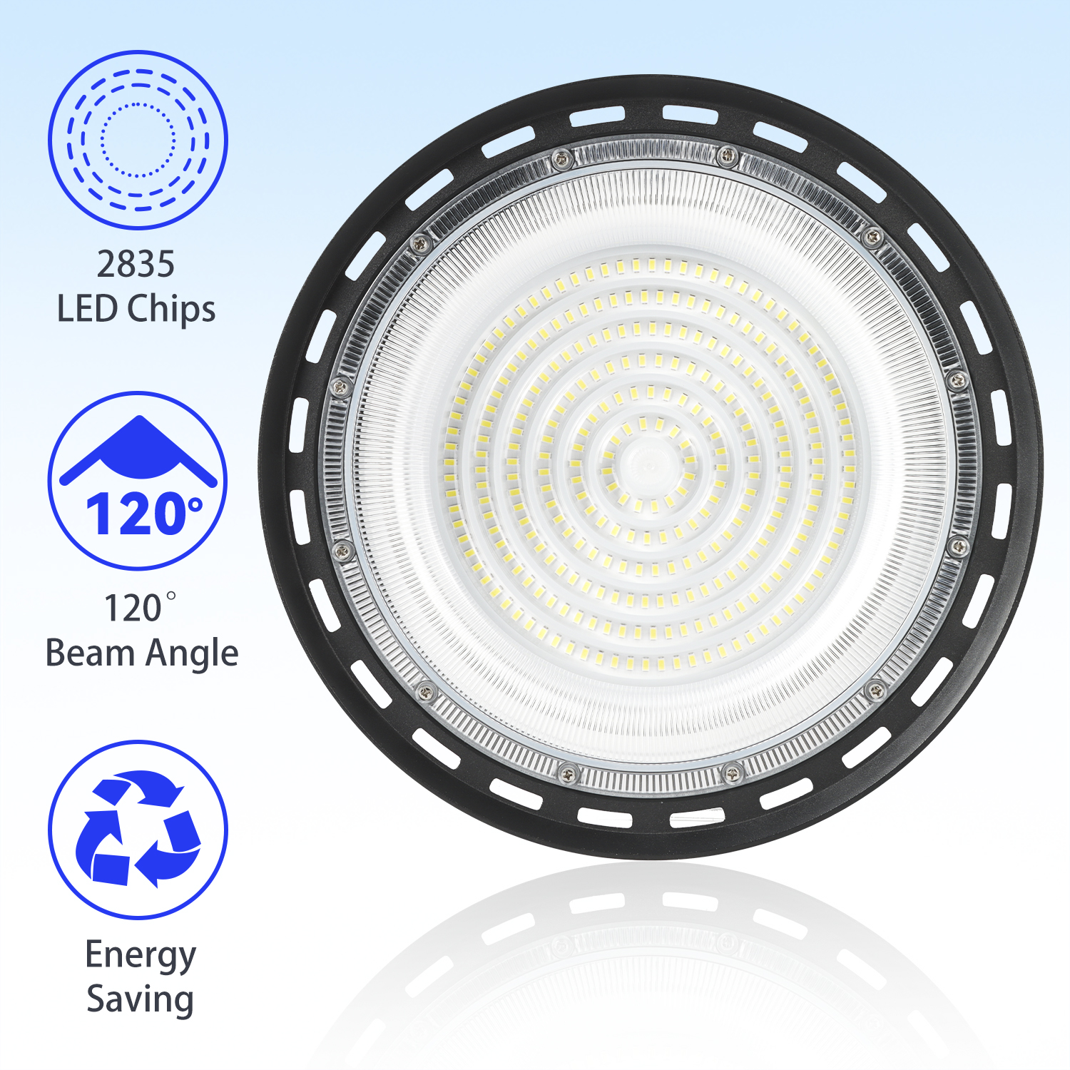 UFO LED High Bay Light 200W, 300W 500W HighBay LED Lights, 4' Cable with Plug, Hanging Hook, LED Shop Light for Factory Barn Warehouse, 8 Pack