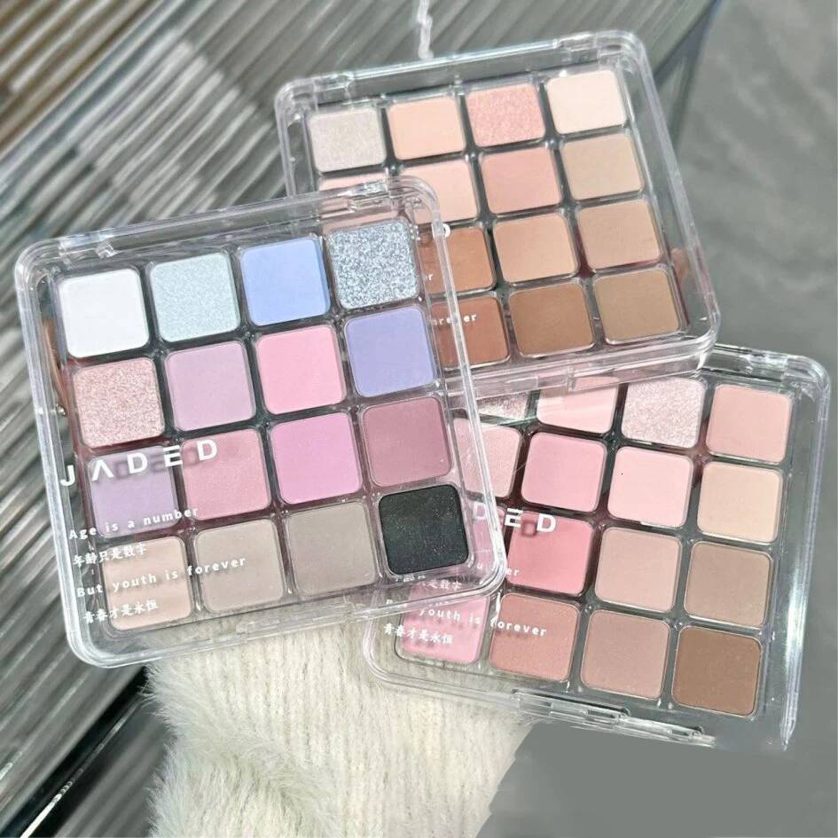 16 Color Eyeshadow Palette Matte Low Saturation Waterproof Glitter Pink Eye Shadow Long Lasting Eyes Makeup Korean Cosmetics New