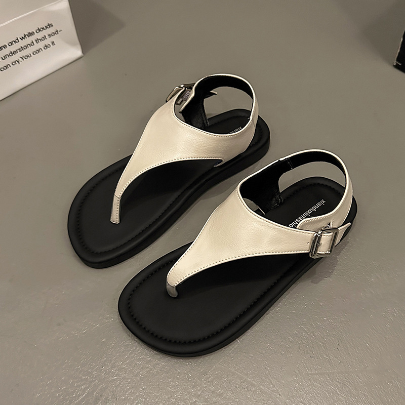 Ddmyoutdoor Fairy For Women Summer New Fashion Casual Flat Toe Post Strap Sandals Outdoor Shoes