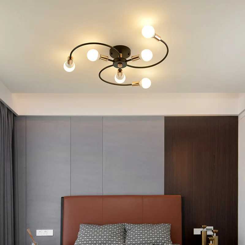 Nordic LED Ceiling Light E27 Bulb Minimalist Living Room Dining Room Study Pendant Light Modern Creative Dressing Room LightingXJ2500613