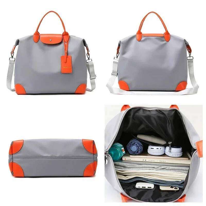 Designer bag Labubu Travel Cartoon Large Capacity Handbag Oxford Waterproof Totes Women's Vintage Print Shoulder Bag Luxury Bag weekday bags