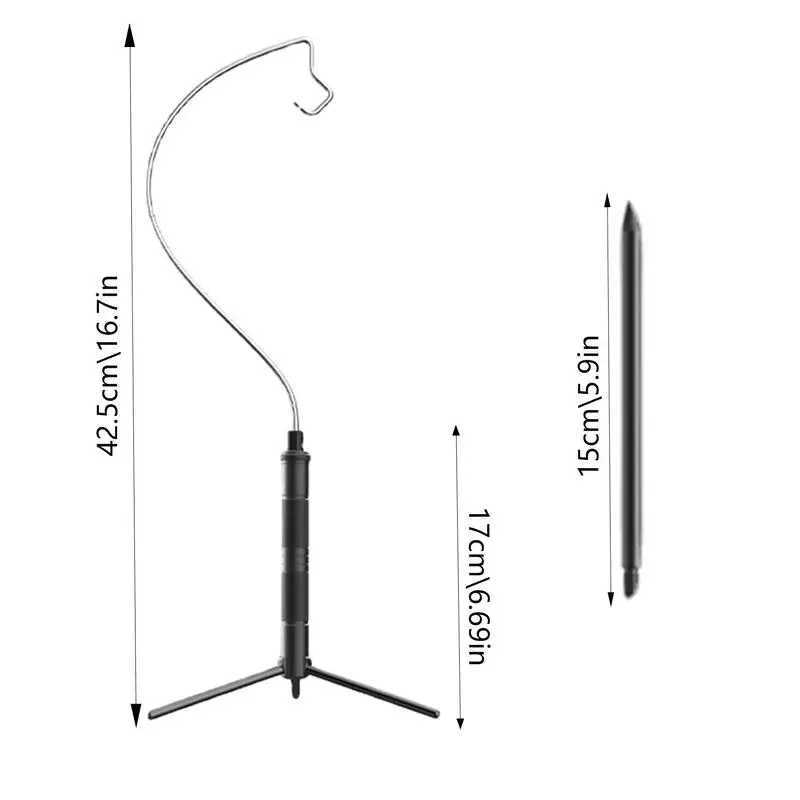 Telescoping Camping Light Stand Portable Foldable Light Tripod Lantern Pole Outdoor Light Holder Lamp Hanger Camping Supplies W250613