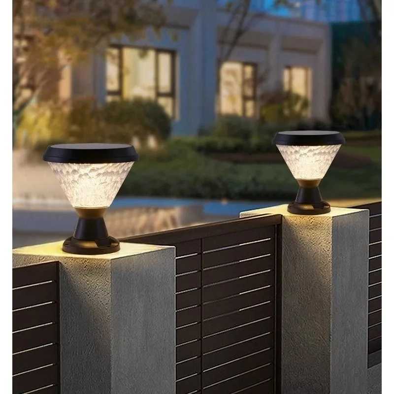 solar lights outdoor Timed Solar LED outdoor lighting Pillar Light IP65 LED Garden solar lamp Dimming RGB Solar lantern Sunlight W250613