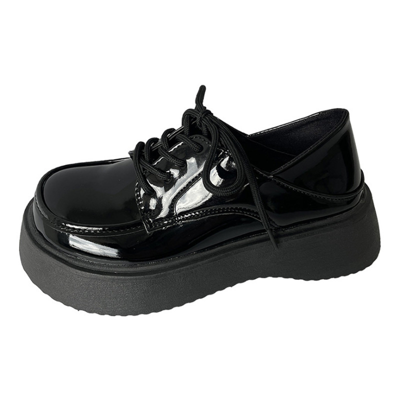Ddmyoutdoor Ddmyoutdoor Thick Soled Leather New Spring And Autumn British Style JK Shoes Black Versatile With Skirts Loafers Outdoor Outdoor Shoes