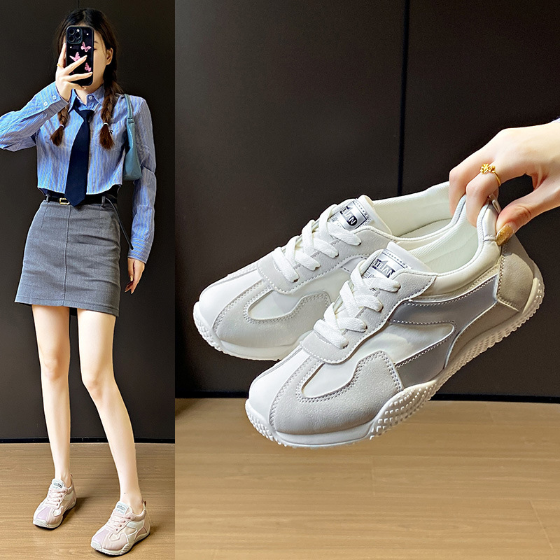 Ddmysports White Sneakers For Women Spring New Korean Style Ins Female Students Casual Sports Versatile Agan Shoes Street Shooting K Outdoor Shoes