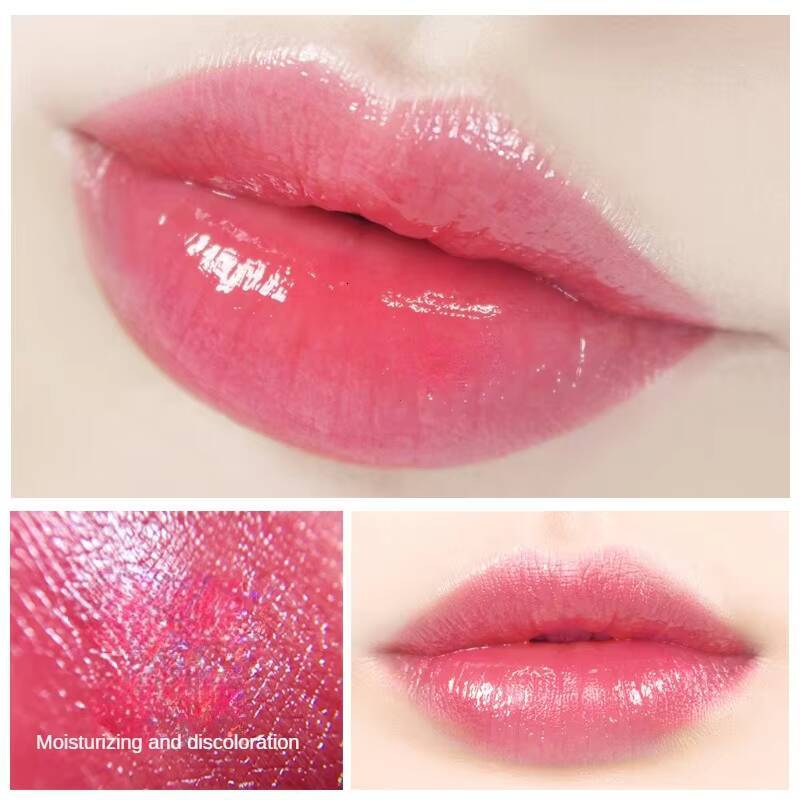 1PC Moisture Lip Balm Long-Lasting Natural Aloe Vera Color Mood Changing Long Lasting Moisturizing Lipstick Anti Aging happy