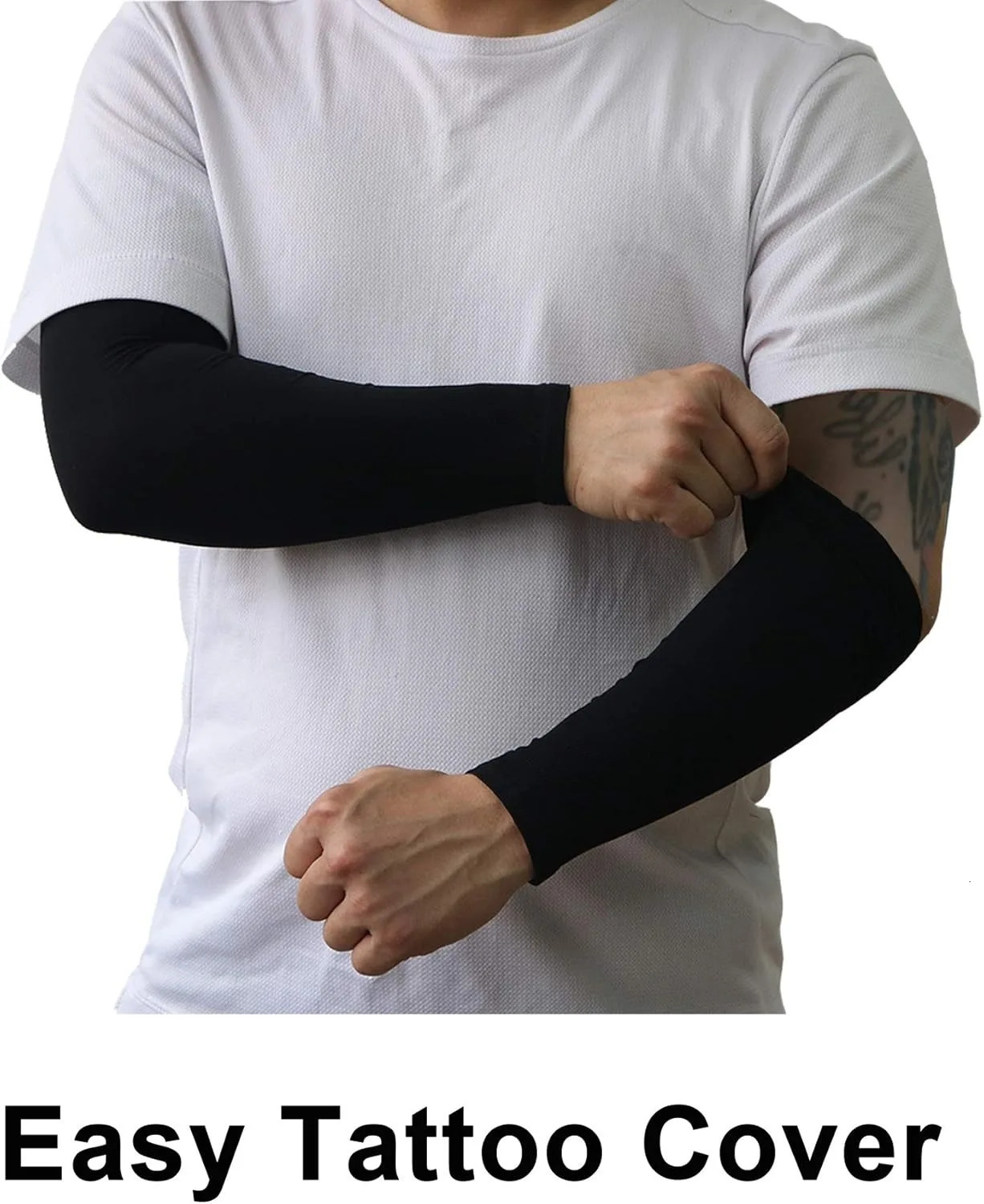 2 Pairs UV Protection Cooling Arm Sleeves for Men and Women UPF 50 Sun Sleeve 250610