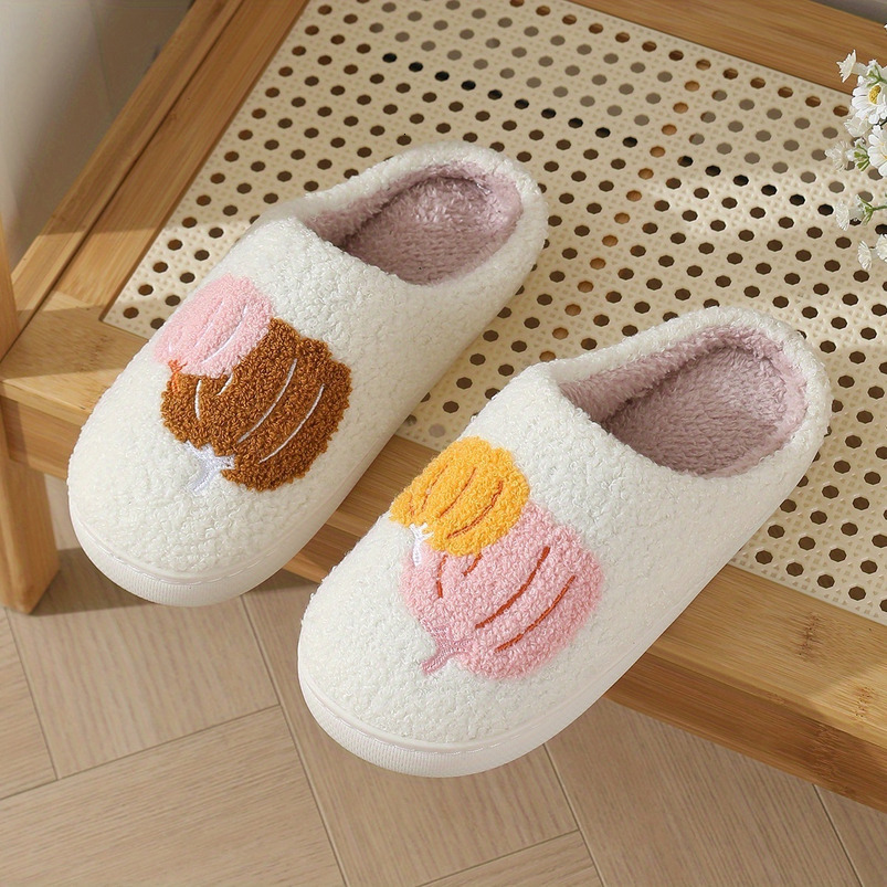 Autumn Winter Women's Warm Indoor Thick Non-Slip Soft Sole Slippers