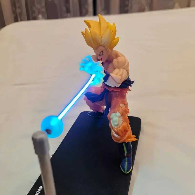 Goku Anime Peripheral Series Night Light Touch Kamehameha Magnetic Creative Desk Decoration Cool Model Doll Boys Birthday GiftsXJ250614