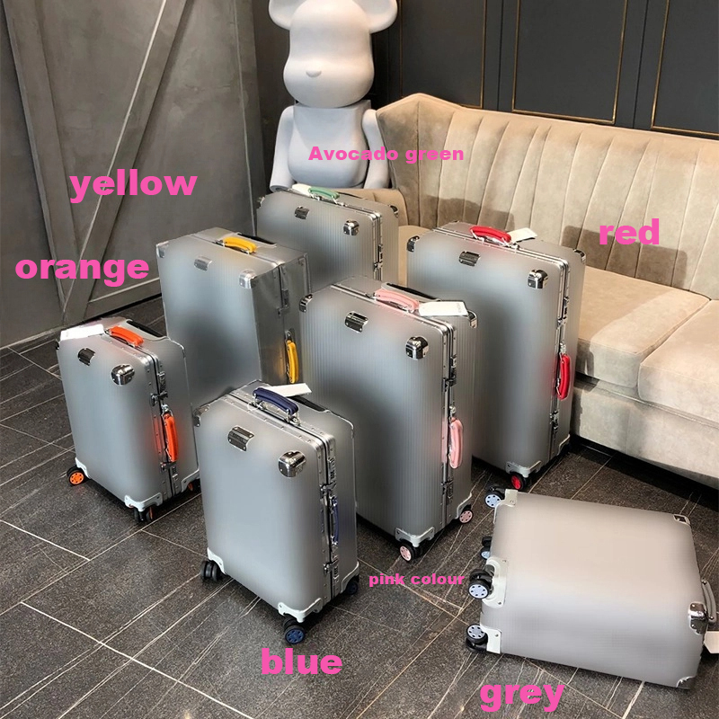 Suitcase Luggage Designer Metal Combination Box fashion luxury 20 inch boarding box universal wheel large capacity trolley case 30 inch