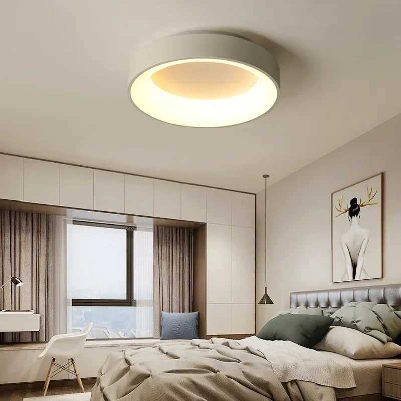Nordic Ceiling Light Modern LED Simple Lamps For Living Room Bedroom Study Restaurant Home Indoor Round Decor Lighting Fixture XJ2500613