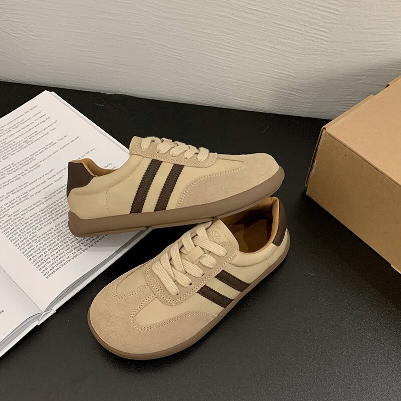 Ddmysports Thick Soled German Training For Women New Autumn Lightweight Flat Shoes Versatile Student Niche Casual Sneakers Outdoor Shoes